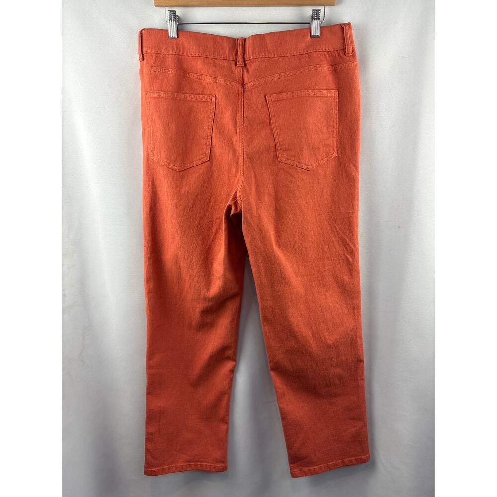 Women’s D&Co Size 14 Burnt Orange Straight Leg Pants - Picture 3 of 6
